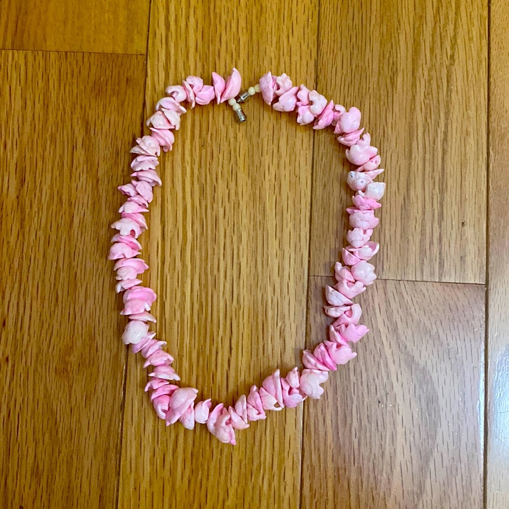 Pink Beachy Shell Necklace